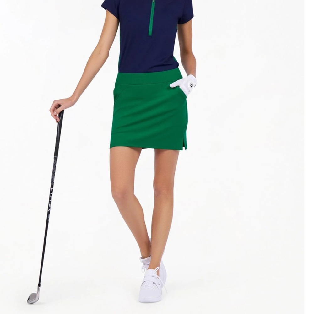 Inphorm Blake 17” Golf Skort Size XL Ivy Green SPF 50+ Moisture Wicking Stretch